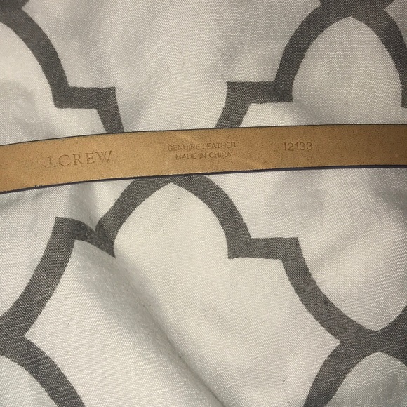J. Crew like new blue patent leather belt - Picture 3 of 4